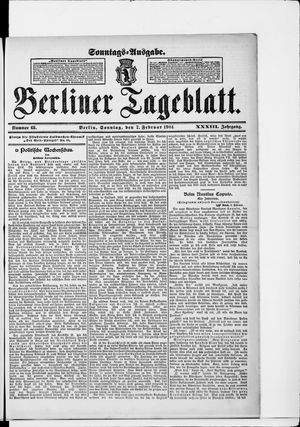 Berliner Tageblatt und Handels-Zeitung vom 07.02.1904