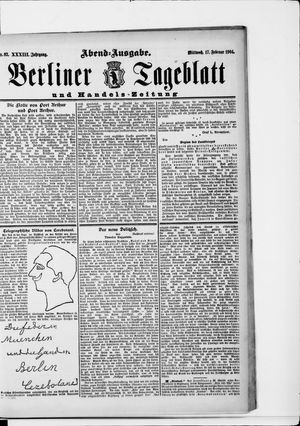 Berliner Tageblatt und Handels-Zeitung vom 17.02.1904