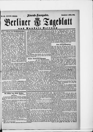 Berliner Tageblatt und Handels-Zeitung vom 05.03.1904