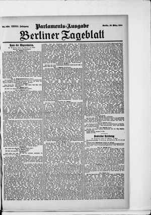 Berliner Tageblatt und Handels-Zeitung vom 18.03.1904