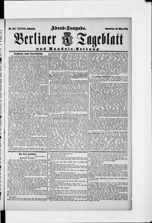 Berliner Tageblatt und Handels-Zeitung vom 26.03.1904