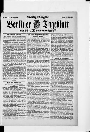 Berliner Tageblatt und Handels-Zeitung vom 28.03.1904