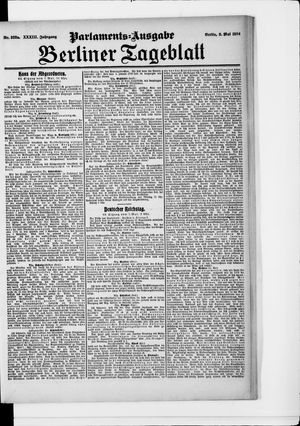 Berliner Tageblatt und Handels-Zeitung vom 08.05.1904