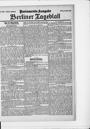 Berliner Tageblatt und Handels-Zeitung vom 10.05.1904