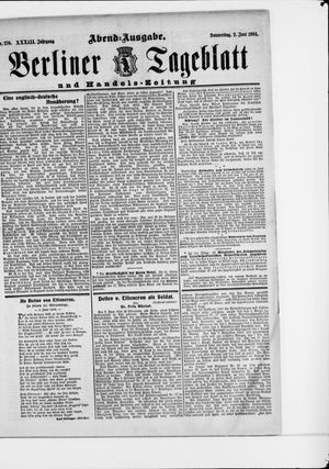 Berliner Tageblatt und Handels-Zeitung vom 02.06.1904