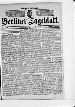 Berliner Tageblatt und Handels-Zeitung vom 03.06.1904
