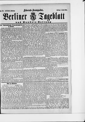 Berliner Tageblatt und Handels-Zeitung vom 03.06.1904
