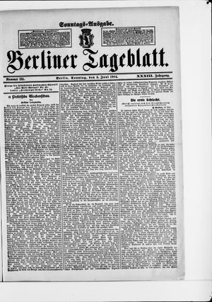 Berliner Tageblatt und Handels-Zeitung vom 05.06.1904