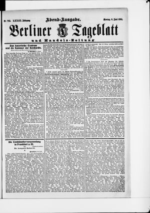 Berliner Tageblatt und Handels-Zeitung vom 06.06.1904