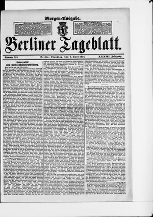 Berliner Tageblatt und Handels-Zeitung vom 07.06.1904