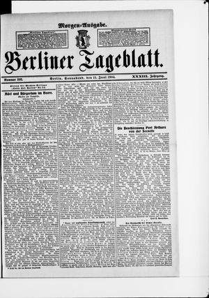 Berliner Tageblatt und Handels-Zeitung vom 11.06.1904