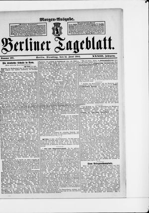 Berliner Tageblatt und Handels-Zeitung vom 14.06.1904