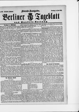 Berliner Tageblatt und Handels-Zeitung vom 14.06.1904