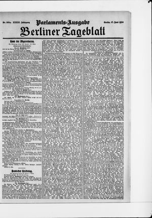 Berliner Tageblatt und Handels-Zeitung vom 17.06.1904