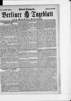 Berliner Tageblatt und Handels-Zeitung vom 20.06.1904