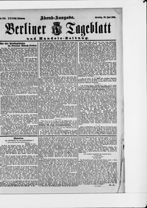 Berliner Tageblatt und Handels-Zeitung vom 28.06.1904