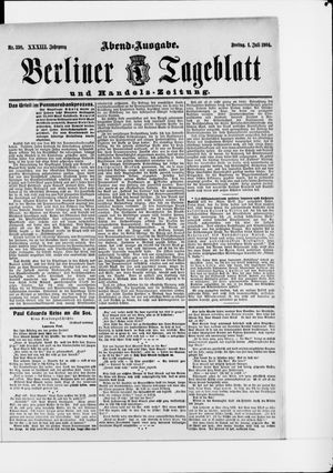 Berliner Tageblatt und Handels-Zeitung on Jul 1, 1904