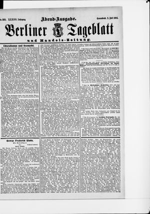 Berliner Tageblatt und Handels-Zeitung vom 02.07.1904