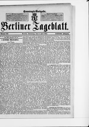 Berliner Tageblatt und Handels-Zeitung vom 03.07.1904