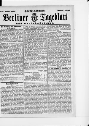 Berliner Tageblatt und Handels-Zeitung vom 07.07.1904