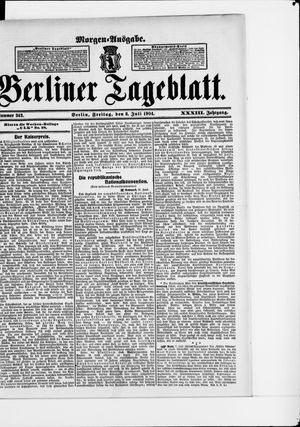 Berliner Tageblatt und Handels-Zeitung vom 08.07.1904