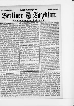 Berliner Tageblatt und Handels-Zeitung vom 09.07.1904