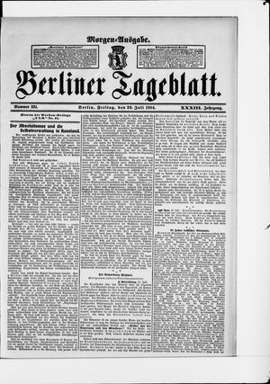 Berliner Tageblatt und Handels-Zeitung vom 29.07.1904