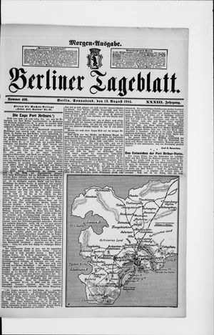 Berliner Tageblatt und Handels-Zeitung vom 13.08.1904