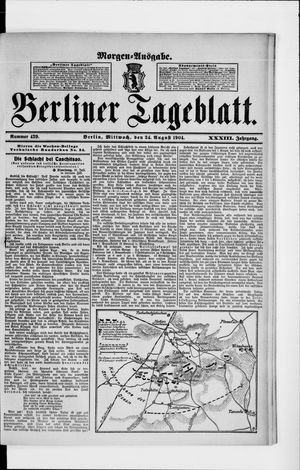 Berliner Tageblatt und Handels-Zeitung vom 24.08.1904
