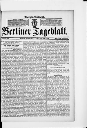 Berliner Tageblatt und Handels-Zeitung on Oct 6, 1904