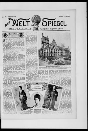 Berliner Tageblatt und Handels-Zeitung vom 30.10.1904