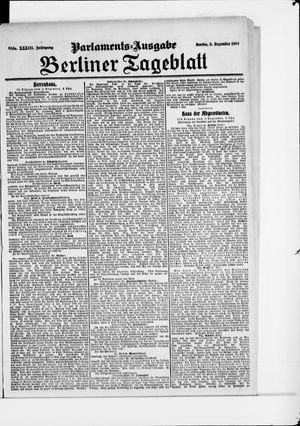 Berliner Tageblatt und Handels-Zeitung vom 03.12.1904