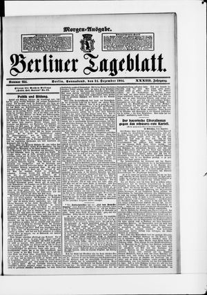 Berliner Tageblatt und Handels-Zeitung vom 24.12.1904