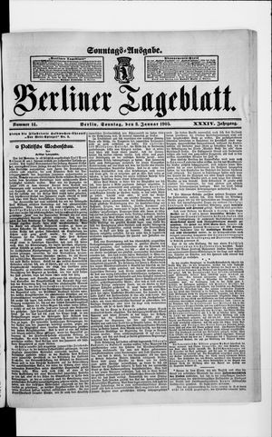 Berliner Tageblatt und Handels-Zeitung vom 08.01.1905