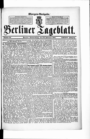 Berliner Tageblatt und Handels-Zeitung vom 23.02.1905