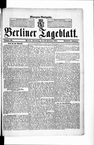 Berliner Tageblatt und Handels-Zeitung vom 28.02.1905
