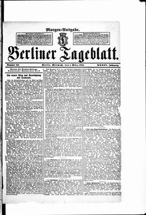 Berliner Tageblatt und Handels-Zeitung vom 01.03.1905