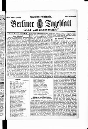 Berliner Tageblatt und Handels-Zeitung vom 06.03.1905
