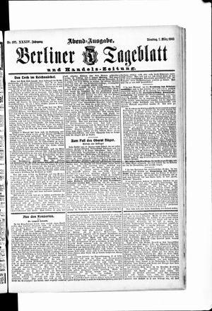 Berliner Tageblatt und Handels-Zeitung vom 07.03.1905