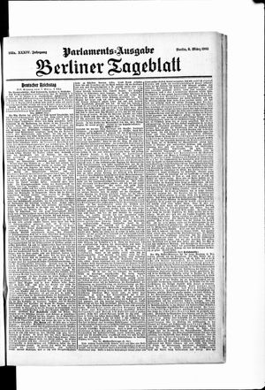 Berliner Tageblatt und Handels-Zeitung vom 08.03.1905