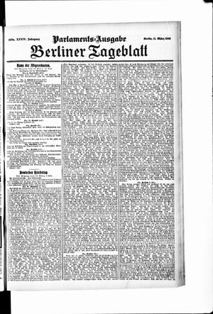 Berliner Tageblatt und Handels-Zeitung vom 11.03.1905
