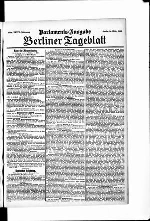 Berliner Tageblatt und Handels-Zeitung vom 14.03.1905