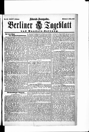 Berliner Tageblatt und Handels-Zeitung vom 15.03.1905