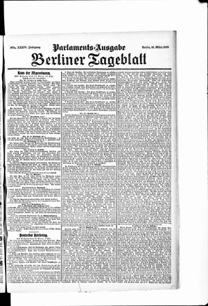 Berliner Tageblatt und Handels-Zeitung vom 16.03.1905