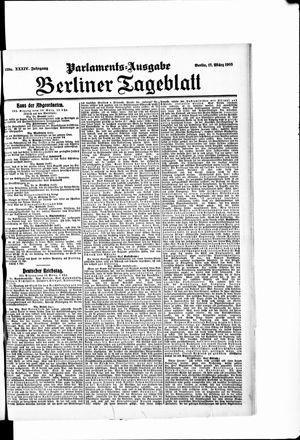 Berliner Tageblatt und Handels-Zeitung vom 17.03.1905