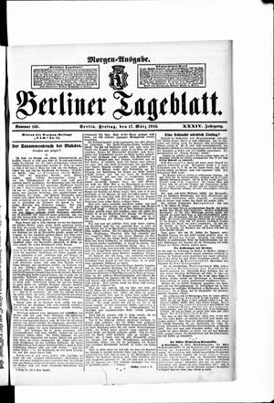 Berliner Tageblatt und Handels-Zeitung vom 17.03.1905