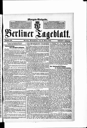 Berliner Tageblatt und Handels-Zeitung vom 18.03.1905