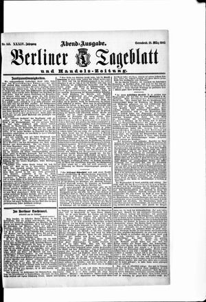 Berliner Tageblatt und Handels-Zeitung vom 18.03.1905