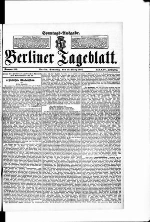 Berliner Tageblatt und Handels-Zeitung on Mar 19, 1905