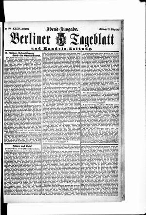 Berliner Tageblatt und Handels-Zeitung vom 22.03.1905